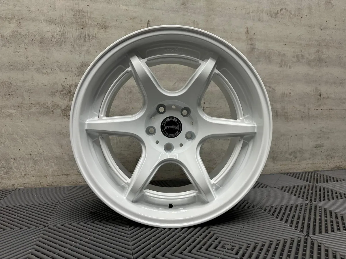 17 18" Inch Strom DSF45 Alloys 5x114.3 Chaser IS - Image 2