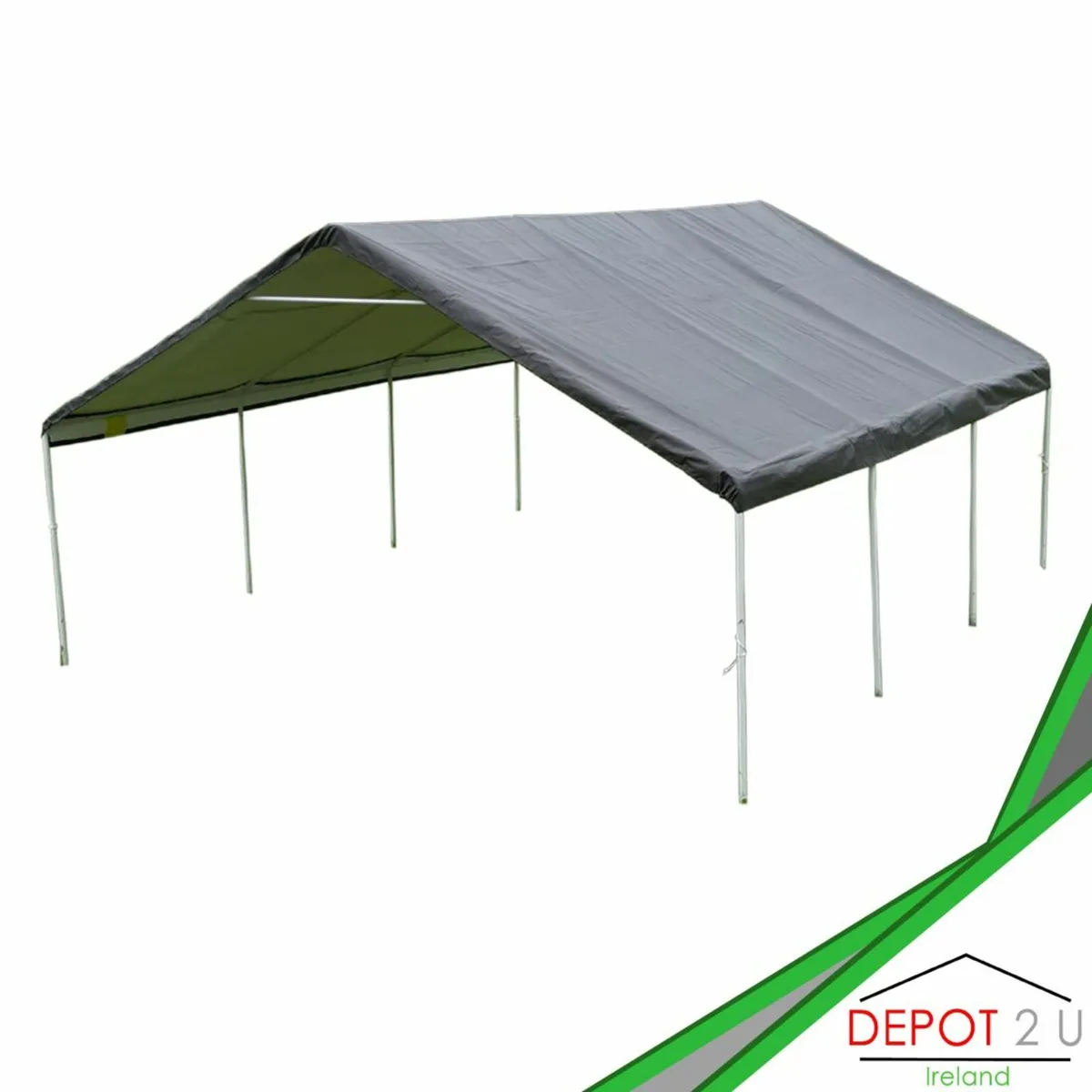 Double Canopy Carport 20 x 18 x 10.8 ft - Image 4