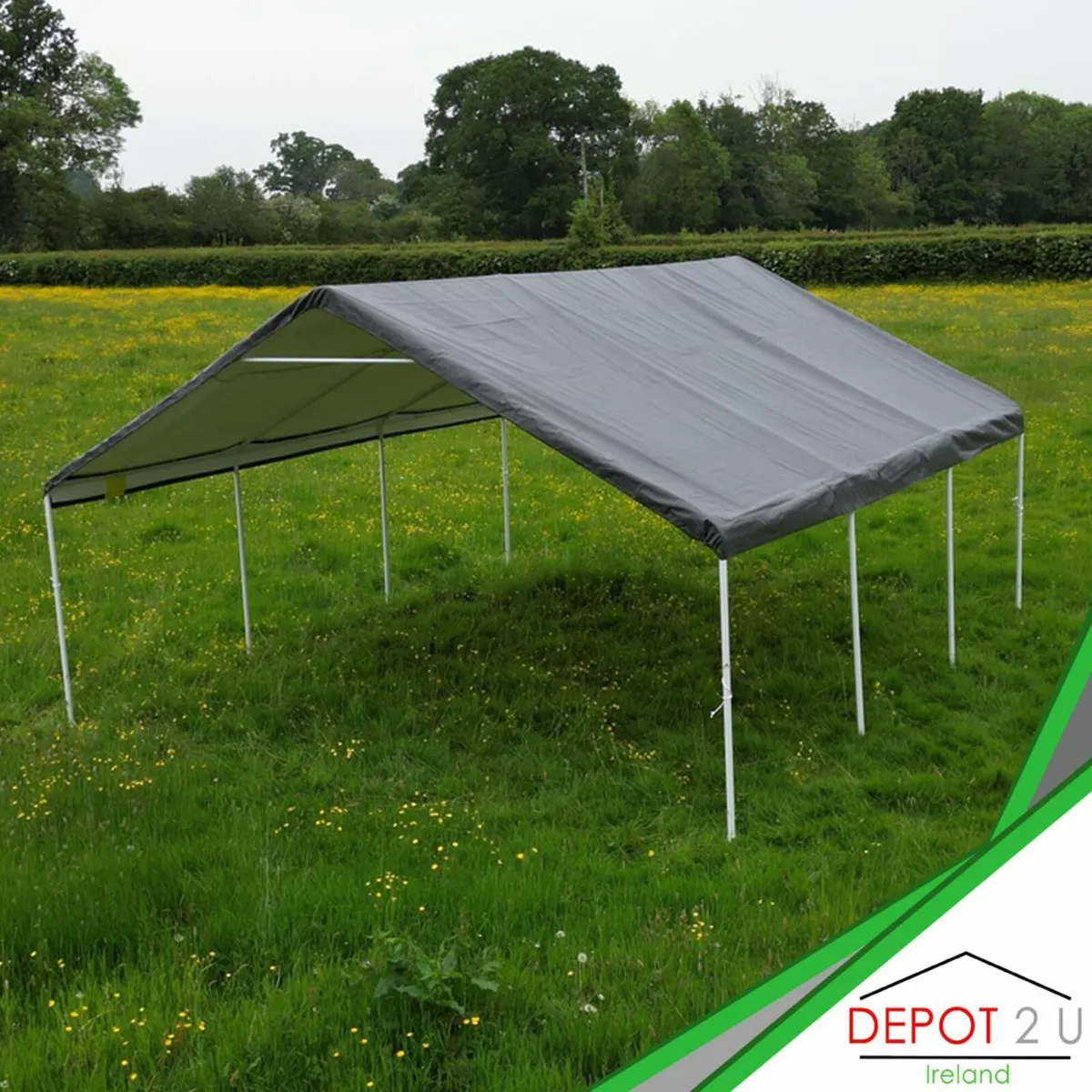 Double Canopy Carport 20 x 18 x 10.8 ft - Image 1