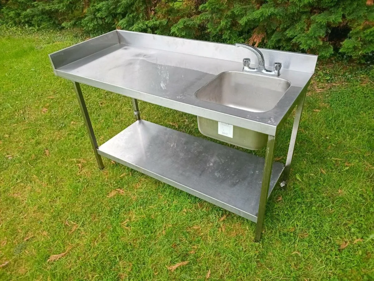 Stainless sinks, shelving etc - Image 2
