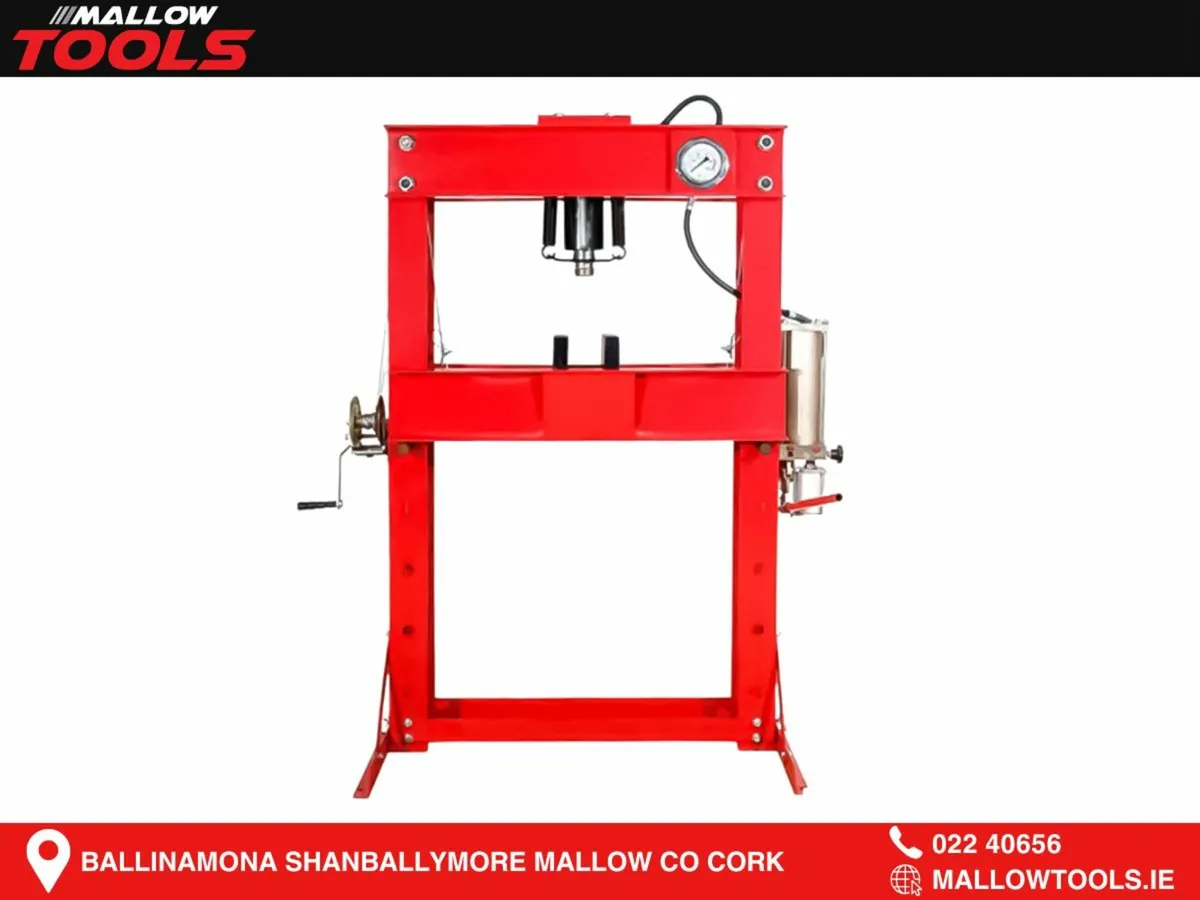 50 Ton Floor Bearing Press c/w Gauge