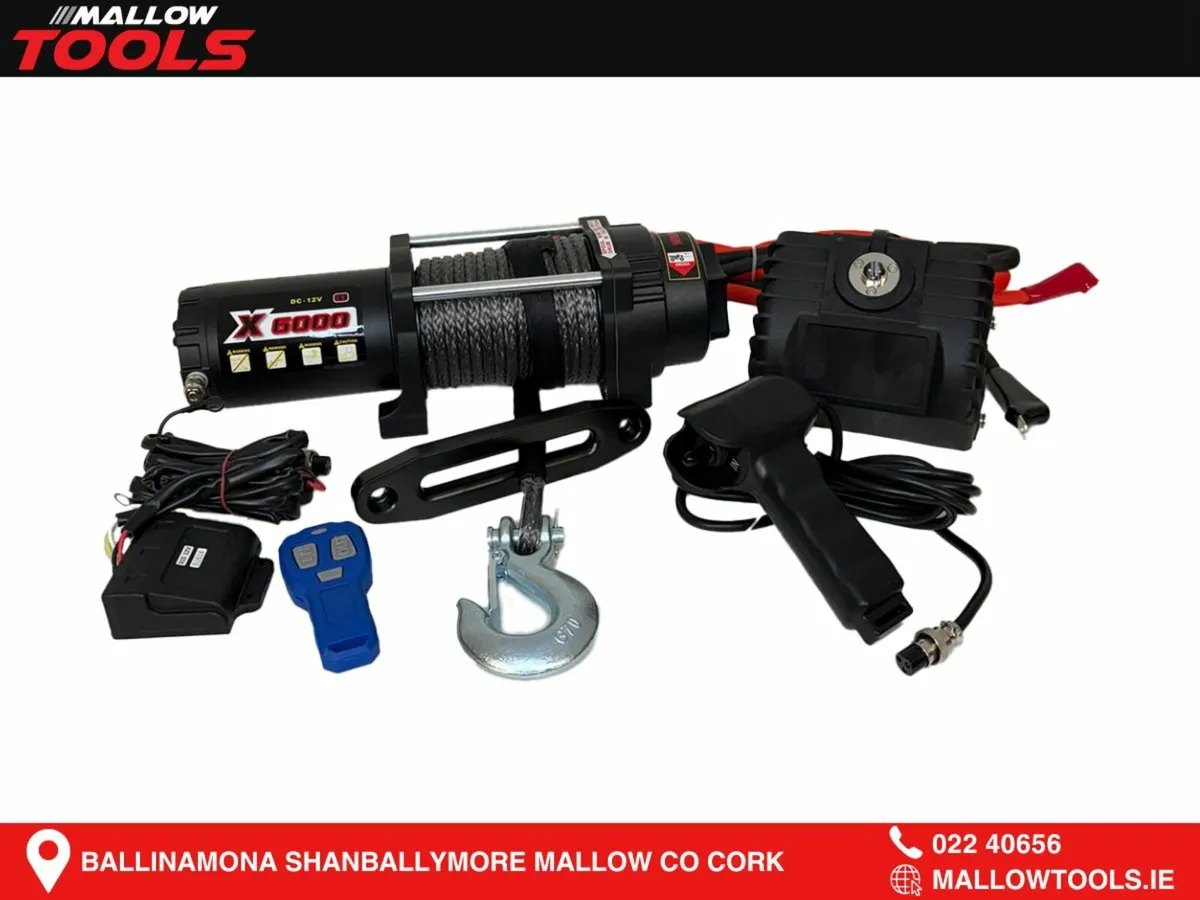 6000LB 12v Electric Winch (2.7 Tonne)