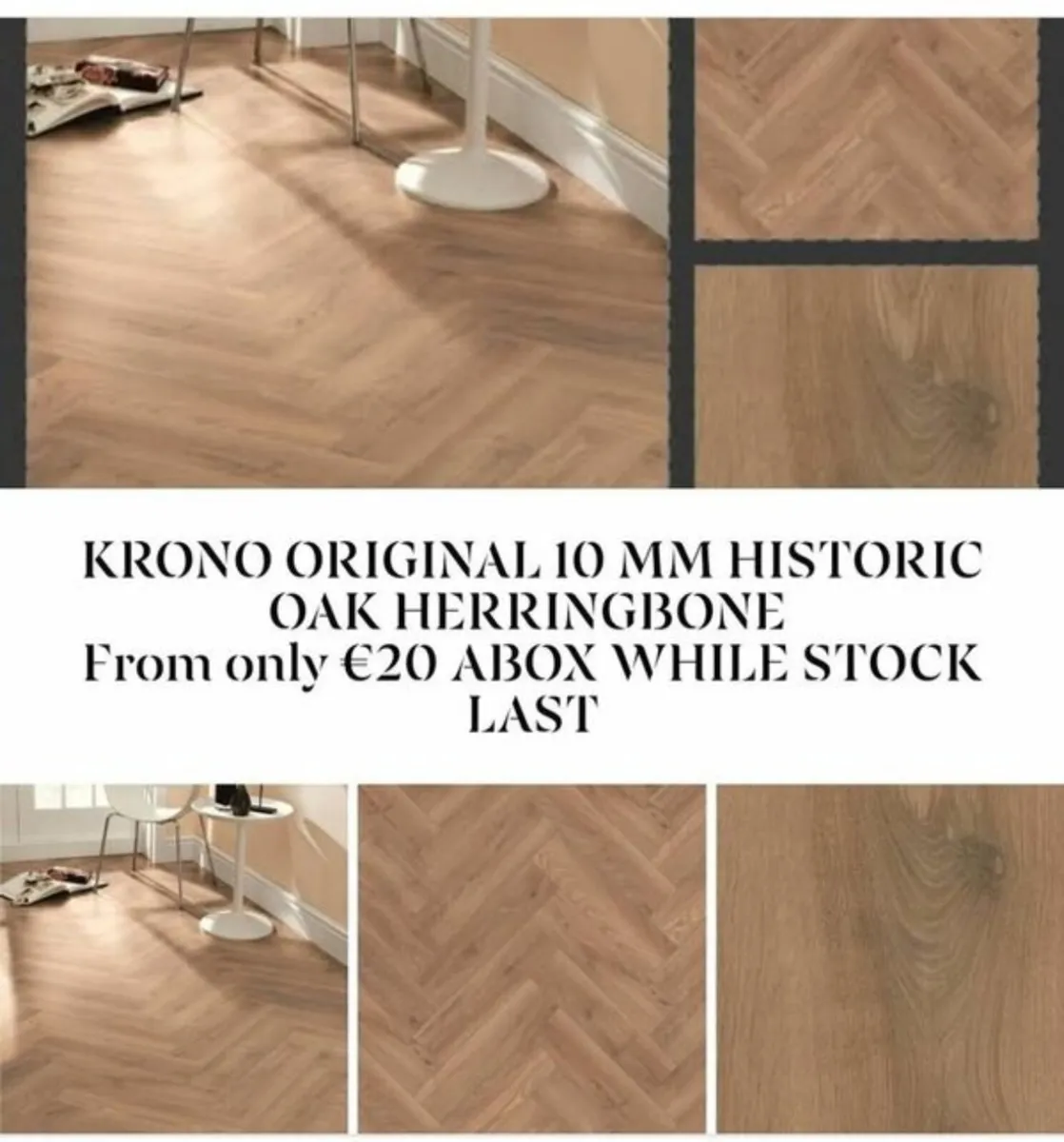 Krono original 10 mm herringbone flooring - Image 1
