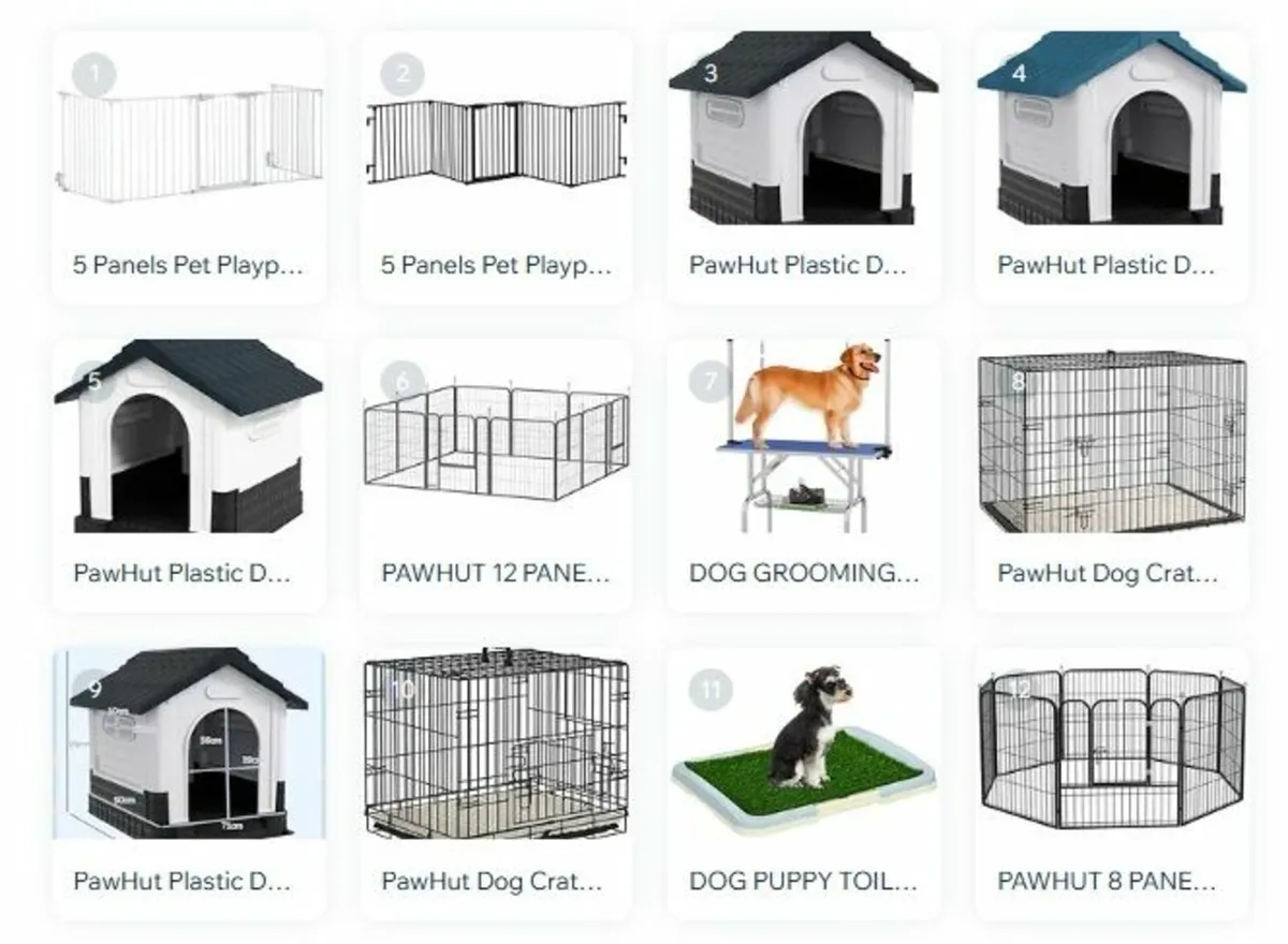 DOG KENNELS CAGES CRATES PENS GATES - Image 1