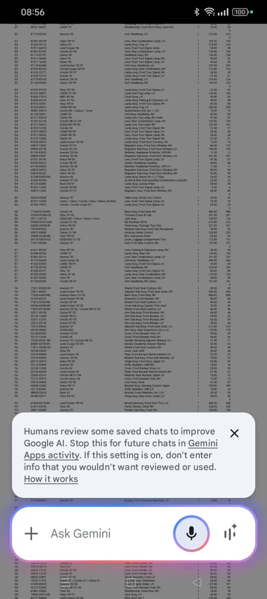 Original Toyota parts - Image 2