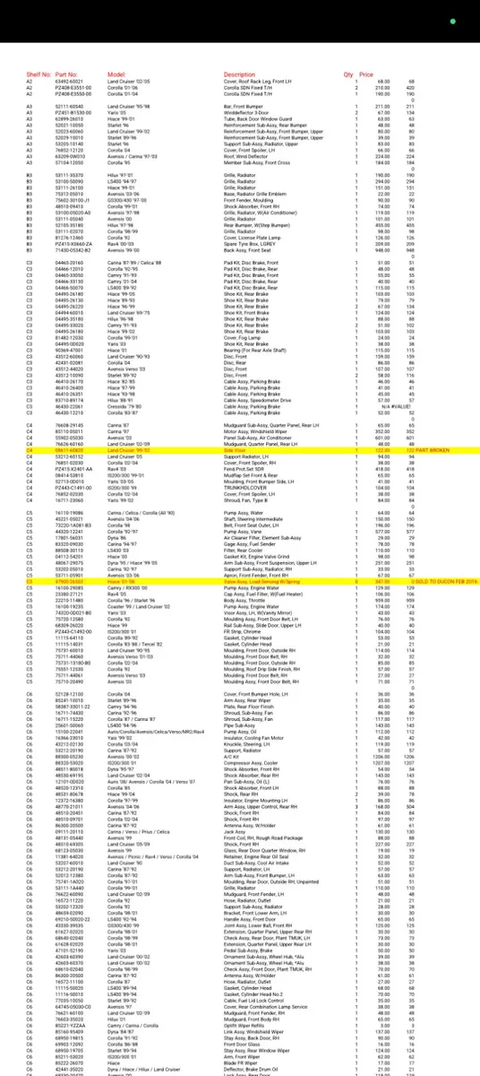 Original Toyota parts - Image 4