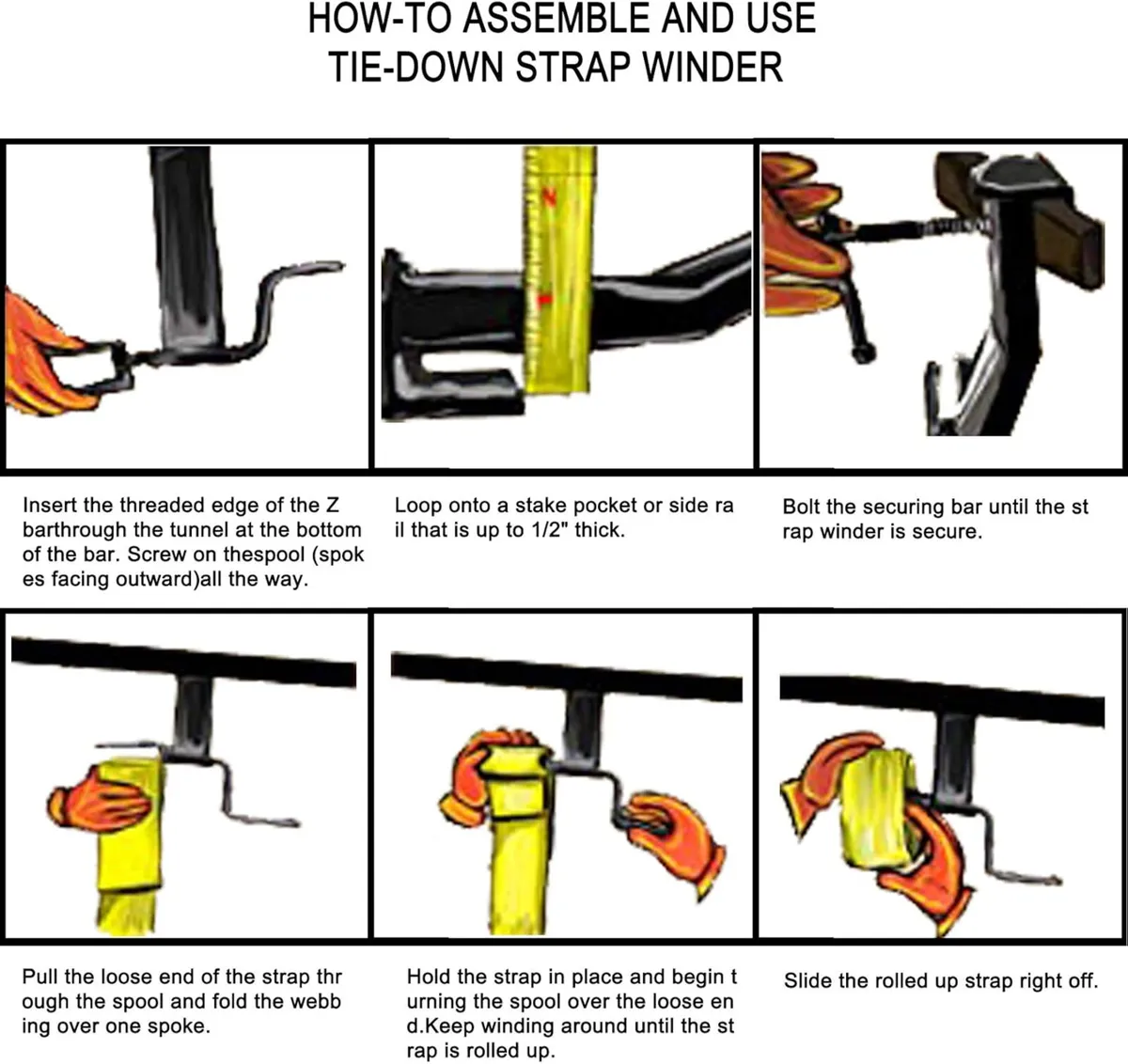 Piranha Cargo Strap Winder for Trailers - Image 3