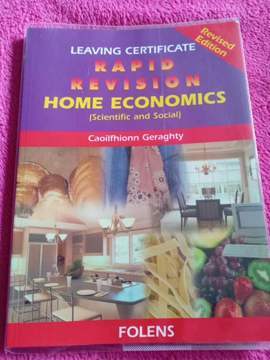 Leaving Cert Home Economics & Biology Books - Image 1