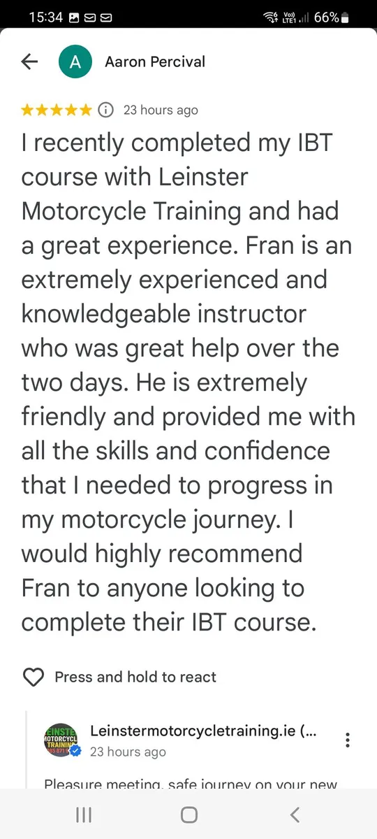 Motorcycle training,IBT training,  pre tests - Image 3