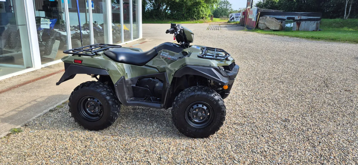 VERY LOW HOURS 2022 SUZUKI KING QUAD 500 - Image 1