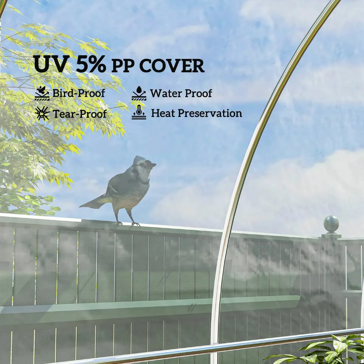 POLYTUNNEL COVER HEAVY DUTY 6M X 10M - Image 4