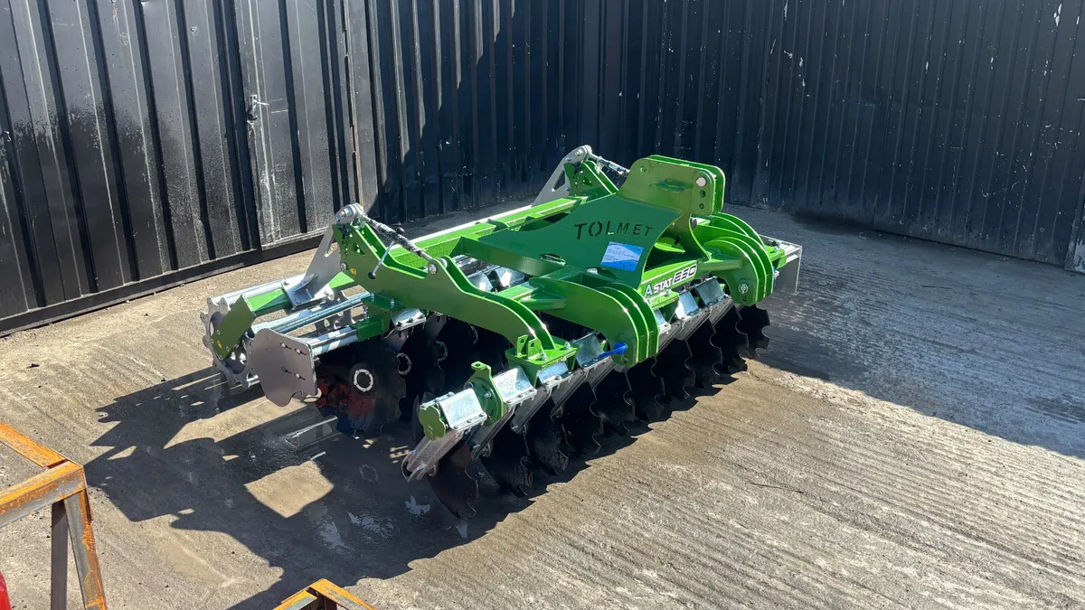 New Tolmet 2.5M Disc Harrow with Crumbler - Image 1