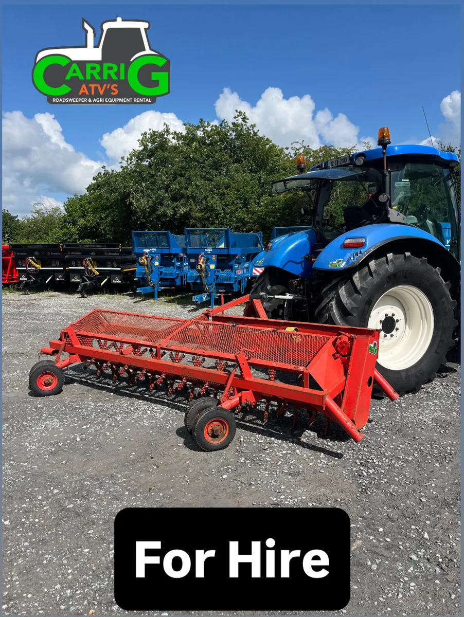 FOR HIRE - 4m Kverneland Stone Rake. - Image 3