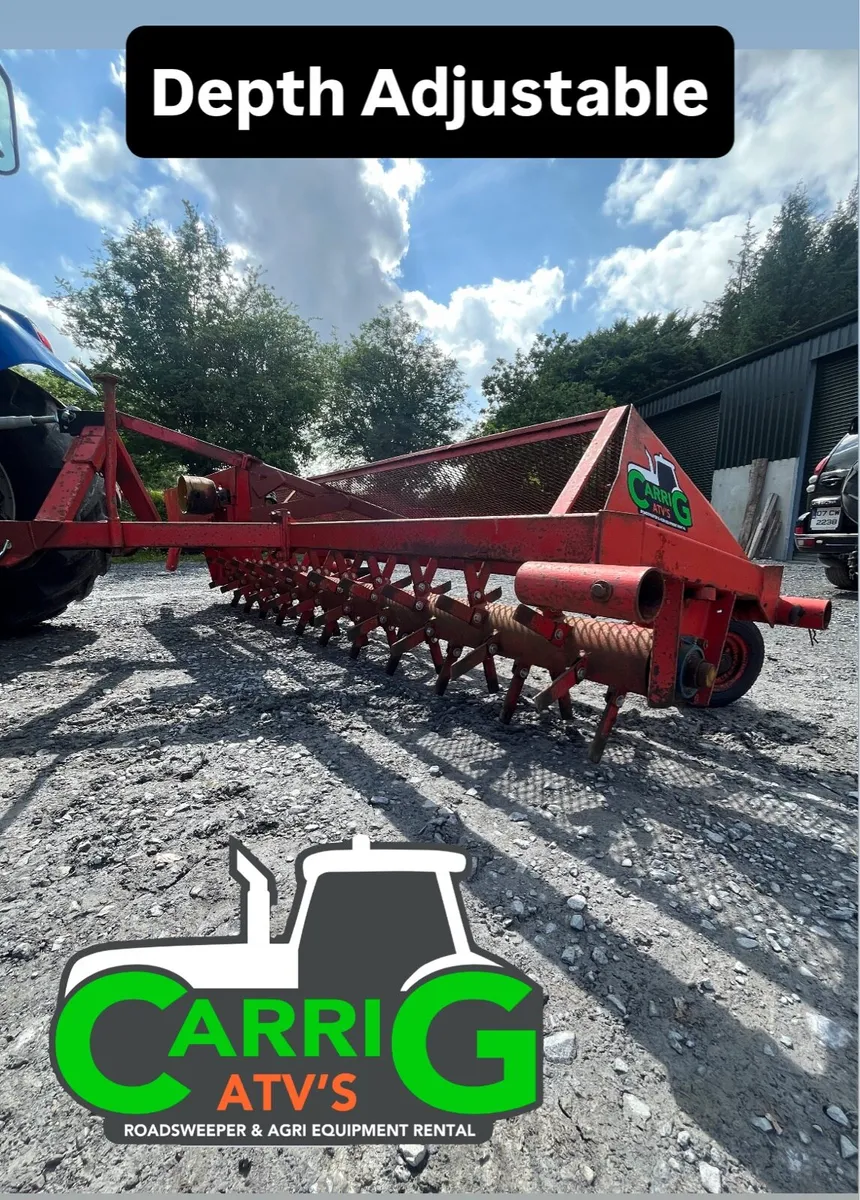 FOR HIRE - 4m Kverneland Stone Rake. - Image 4