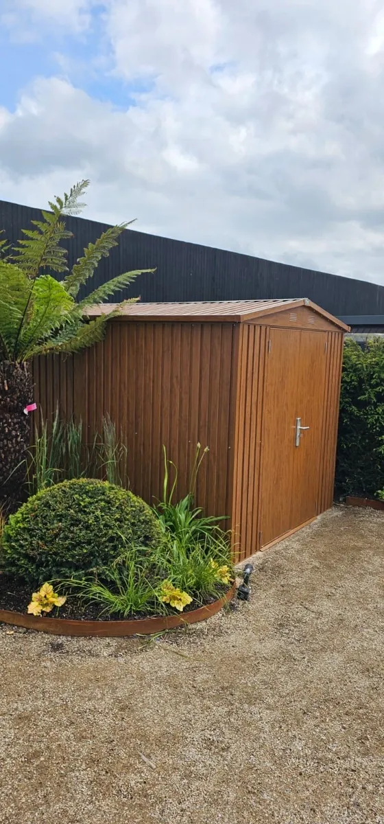 Steel Woodgrain Shed - Image 2