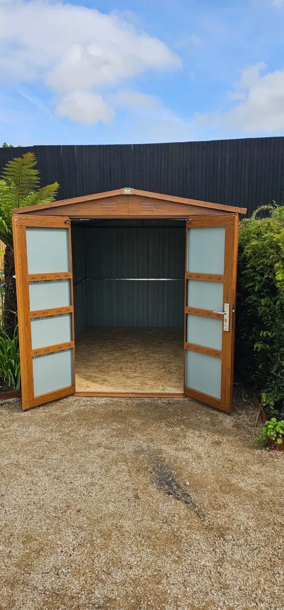 Steel Woodgrain Shed - Image 3