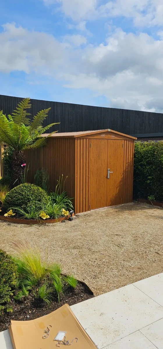 Steel Woodgrain Shed - Image 4
