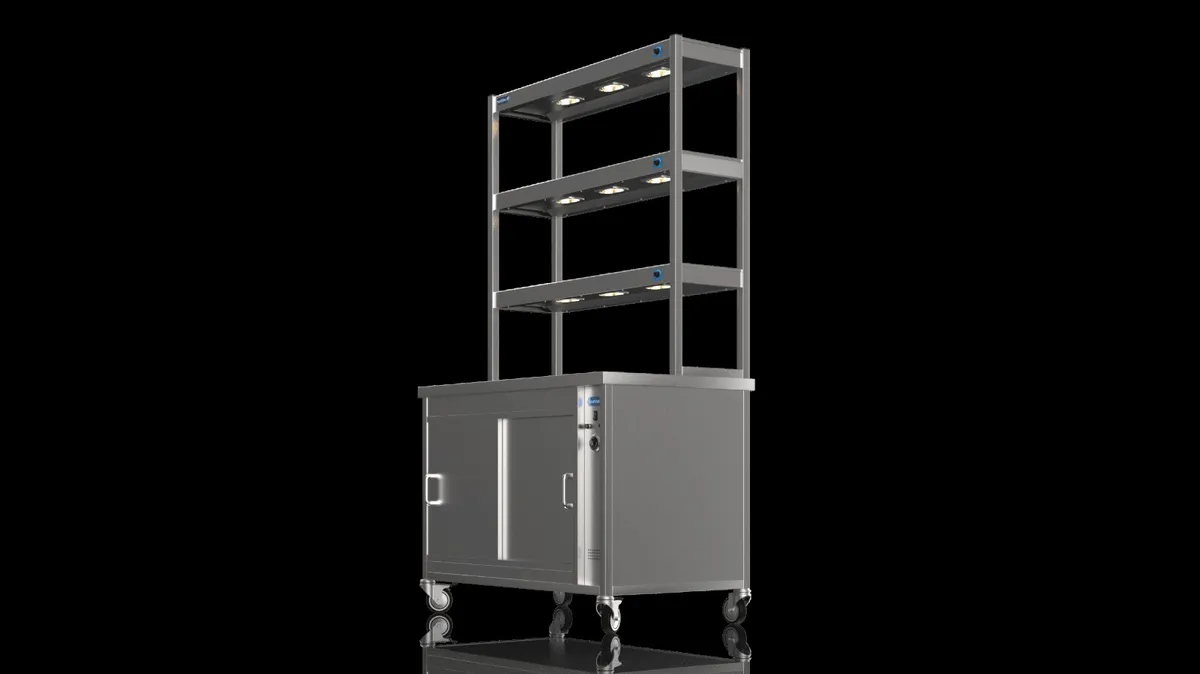 Nordstar 1200 hot cupboard triple gantry combo