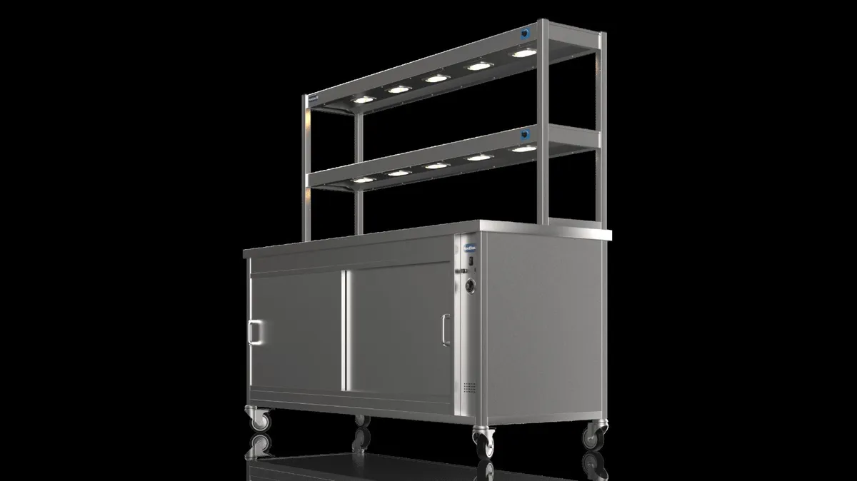 Nordstar 1800 hot cupboard double gantry combo