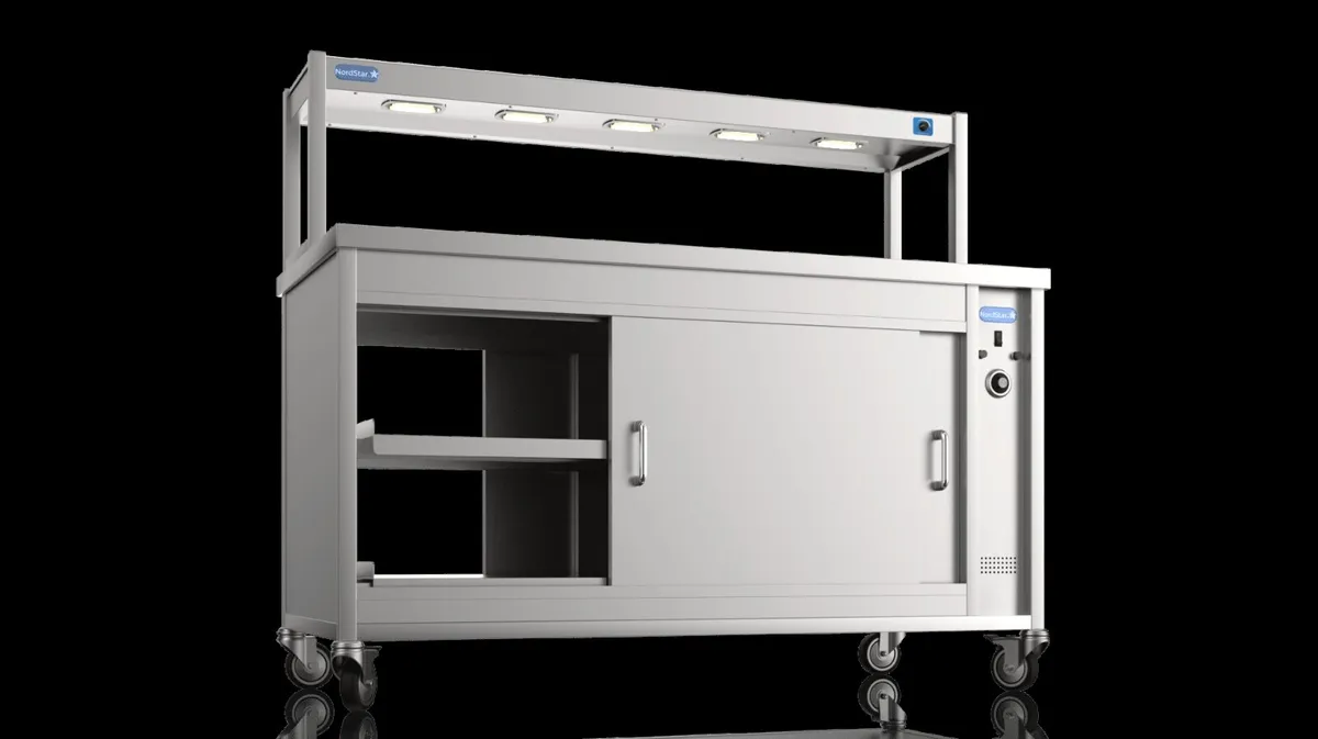 1500mm pass through hot cupboard & 1 tier gantry