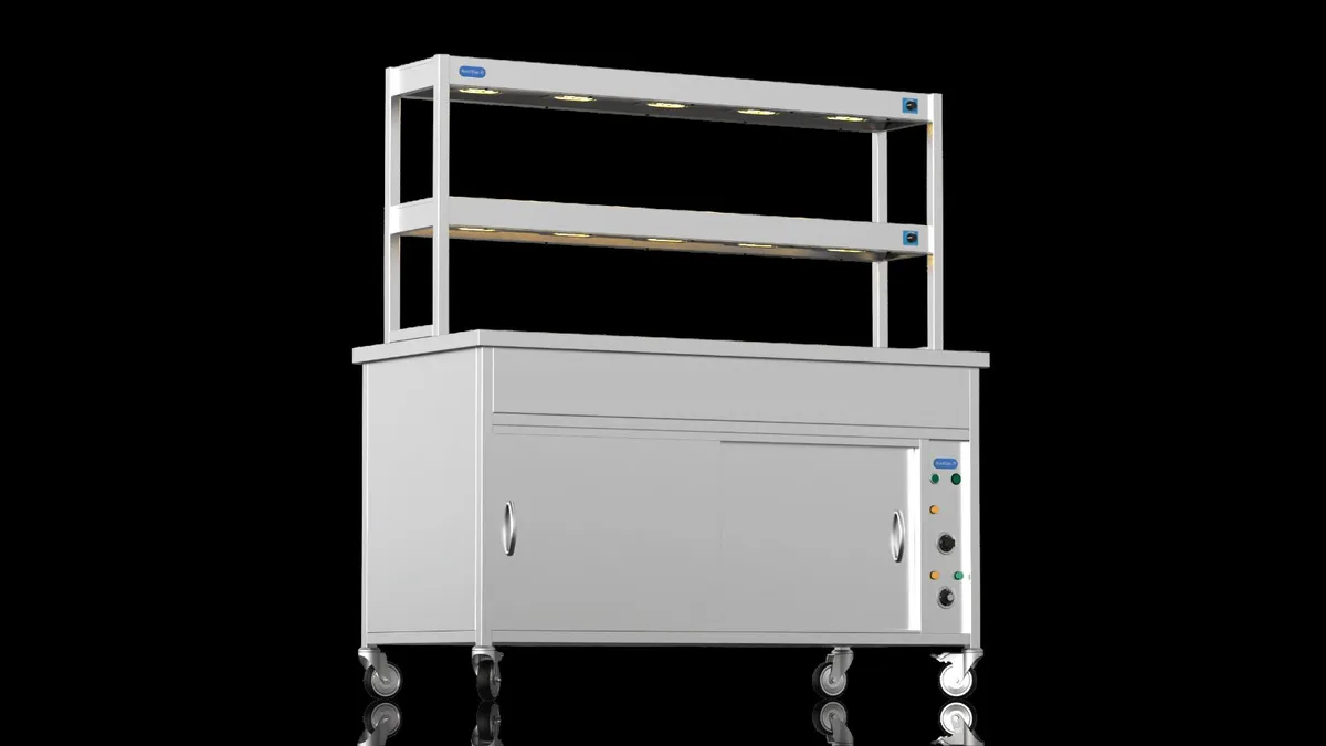 Nordstar 1500 bain marie with double tier gantry