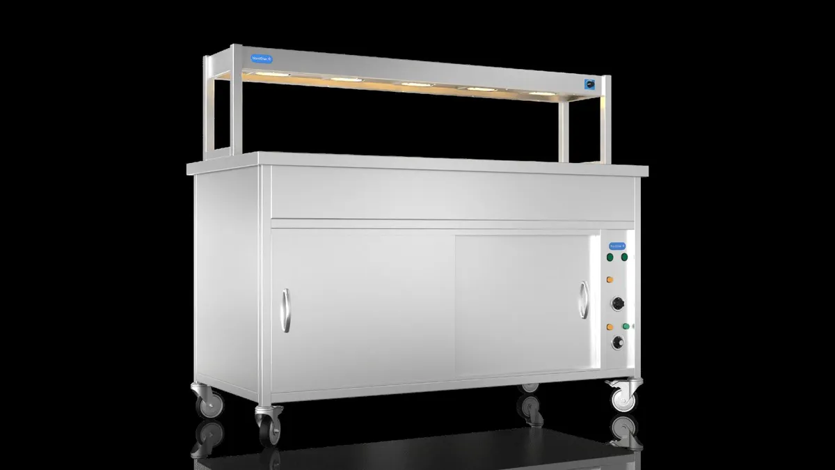 Nordstar 1500 bain marie with single tier gantry