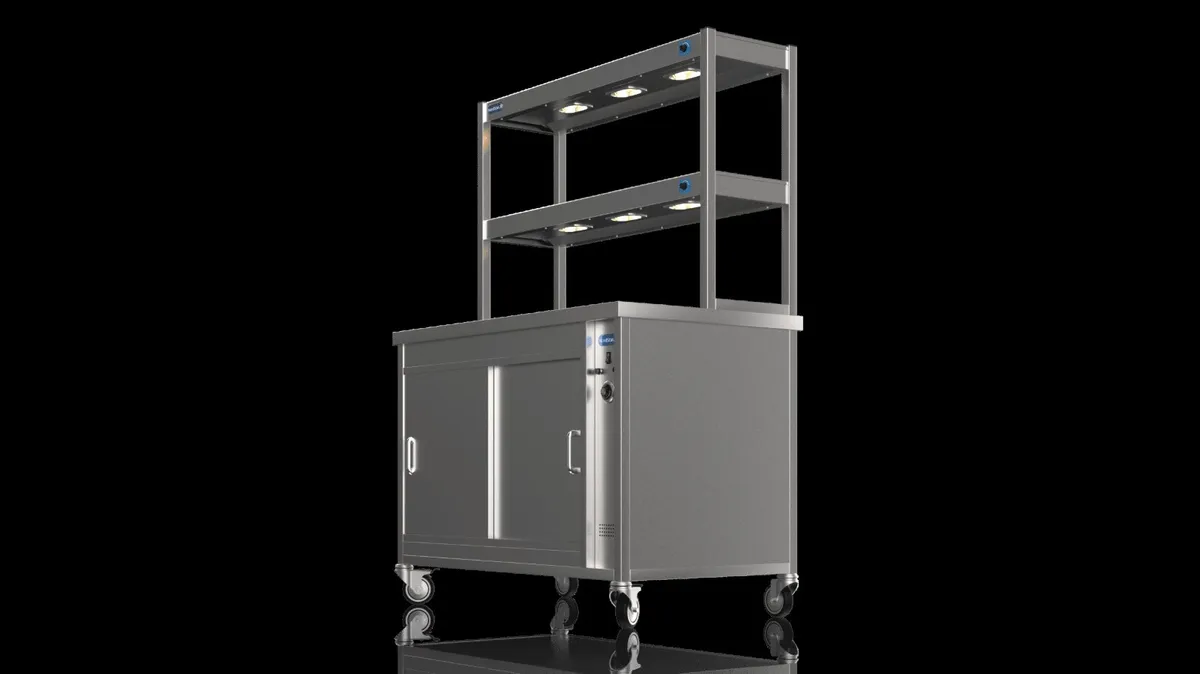 Nordstar 1200 hot cupboard double gantry combo