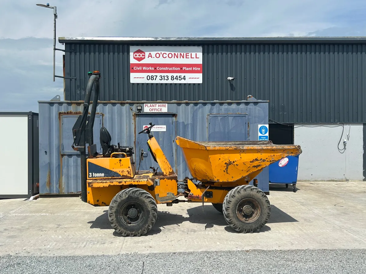 2016 3 ton Thwaites swivel dumper - Image 4