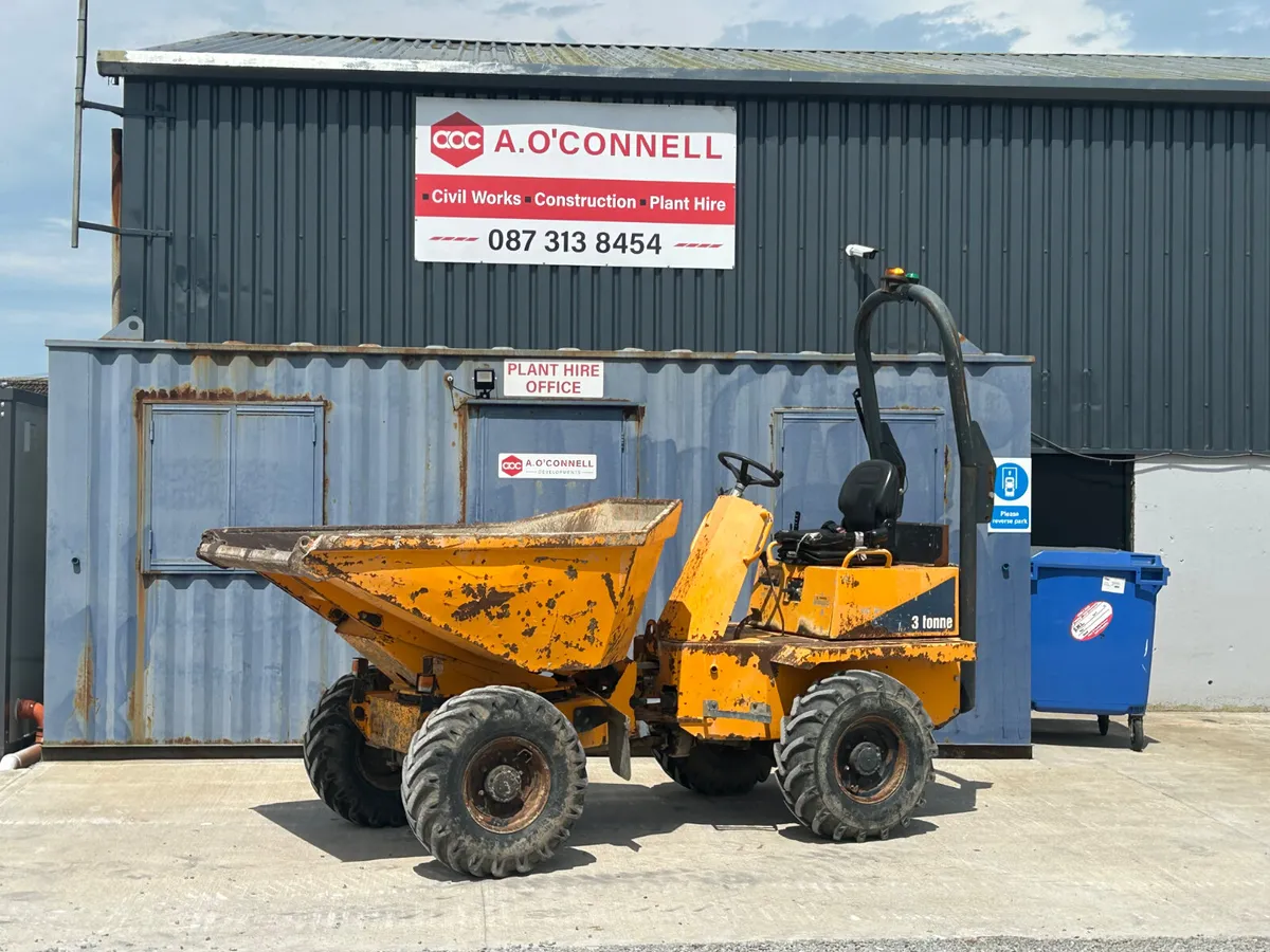 2016 3 ton Thwaites swivel dumper - Image 1