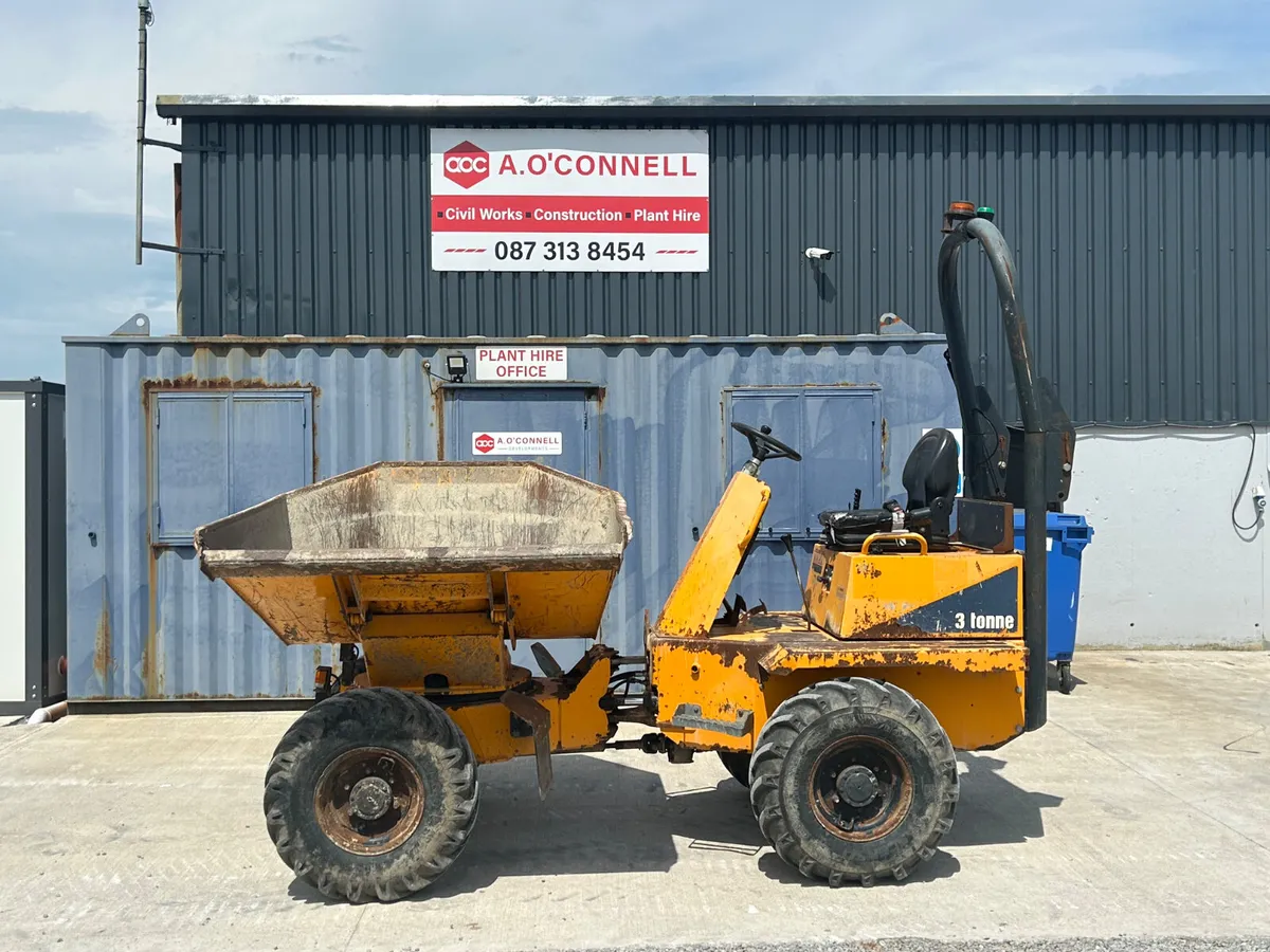 2016 3 ton Thwaites swivel dumper - Image 2