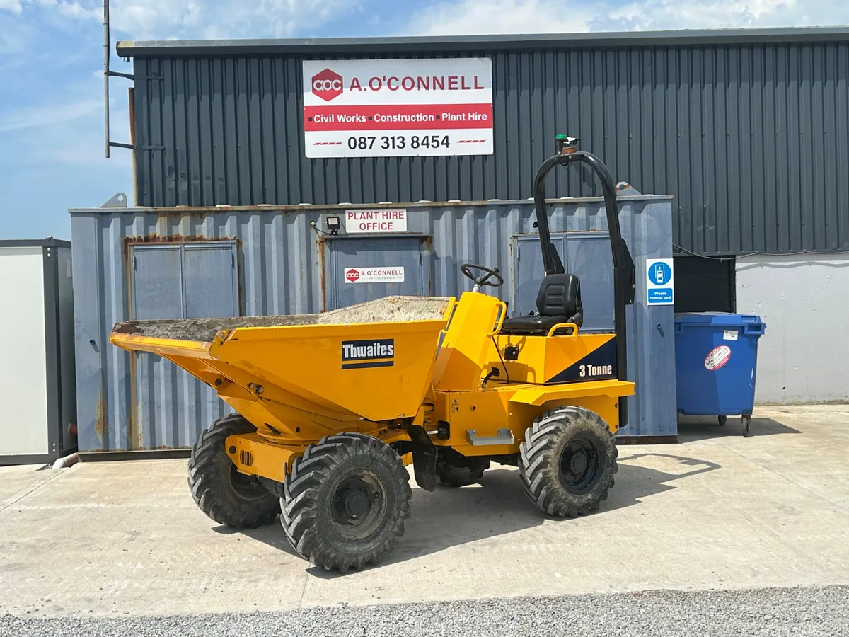 Thwaites 3 ton Swivel Dumper - Image 1