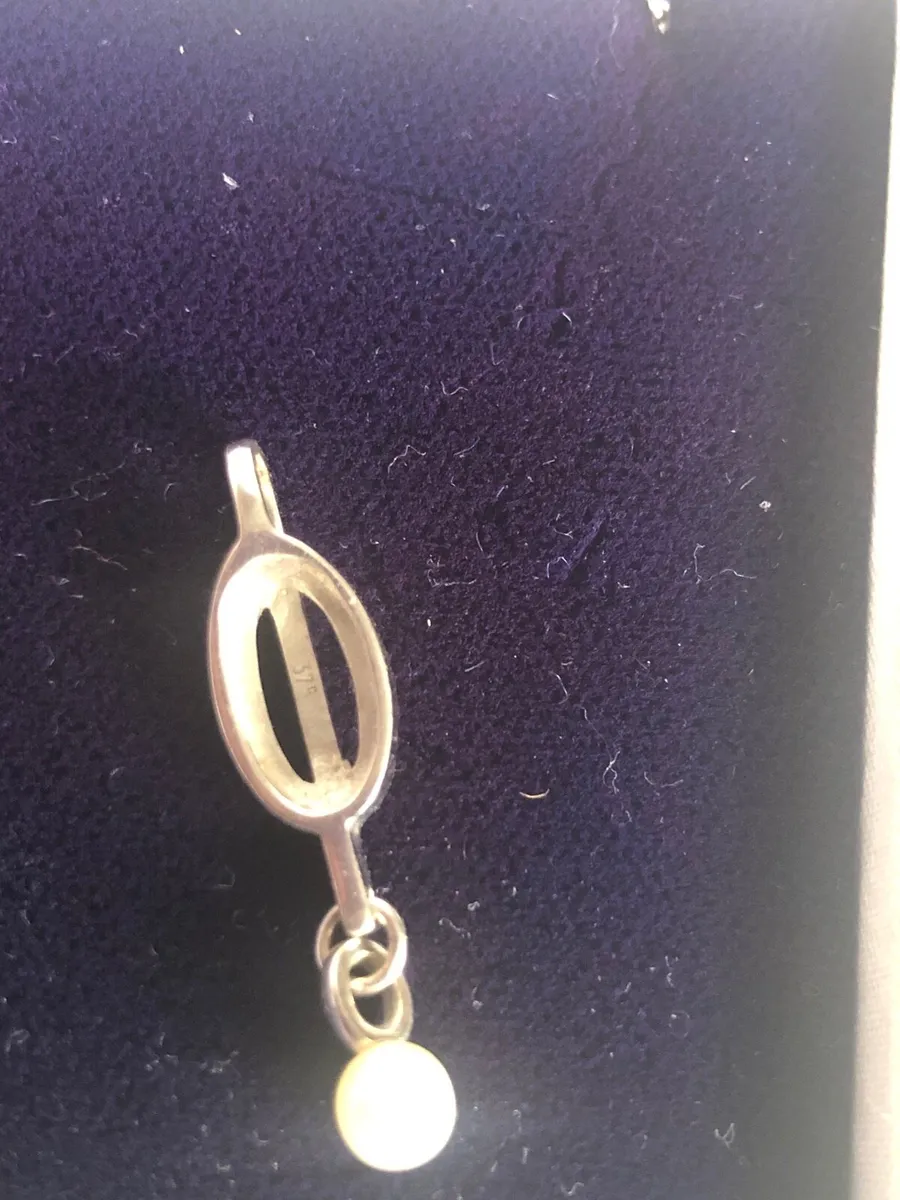 9ct white gold pendant - Image 2