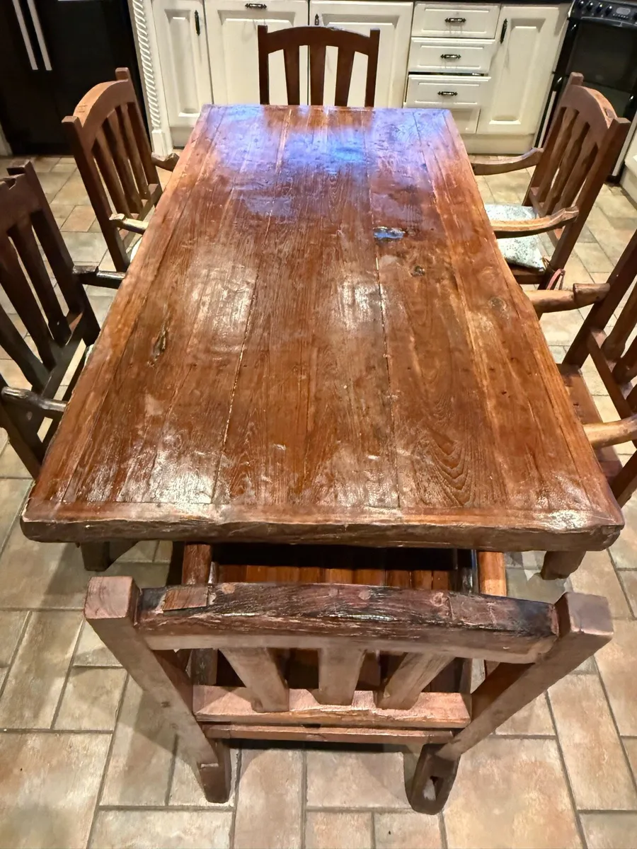 Antique oak table - Image 1