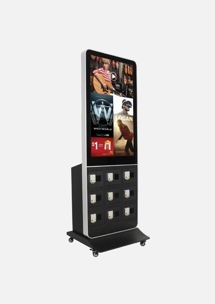 Phone charging kiosk POS, totem, advertising stand - Image 1
