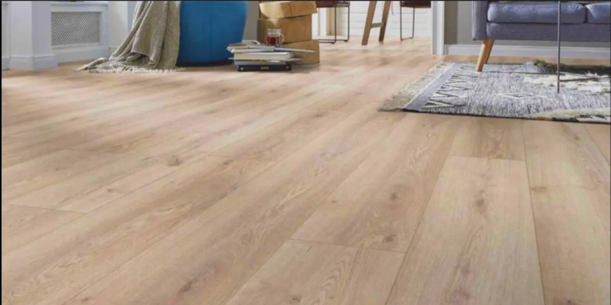 New 8mm Beige Laminated Flooring - Image 3