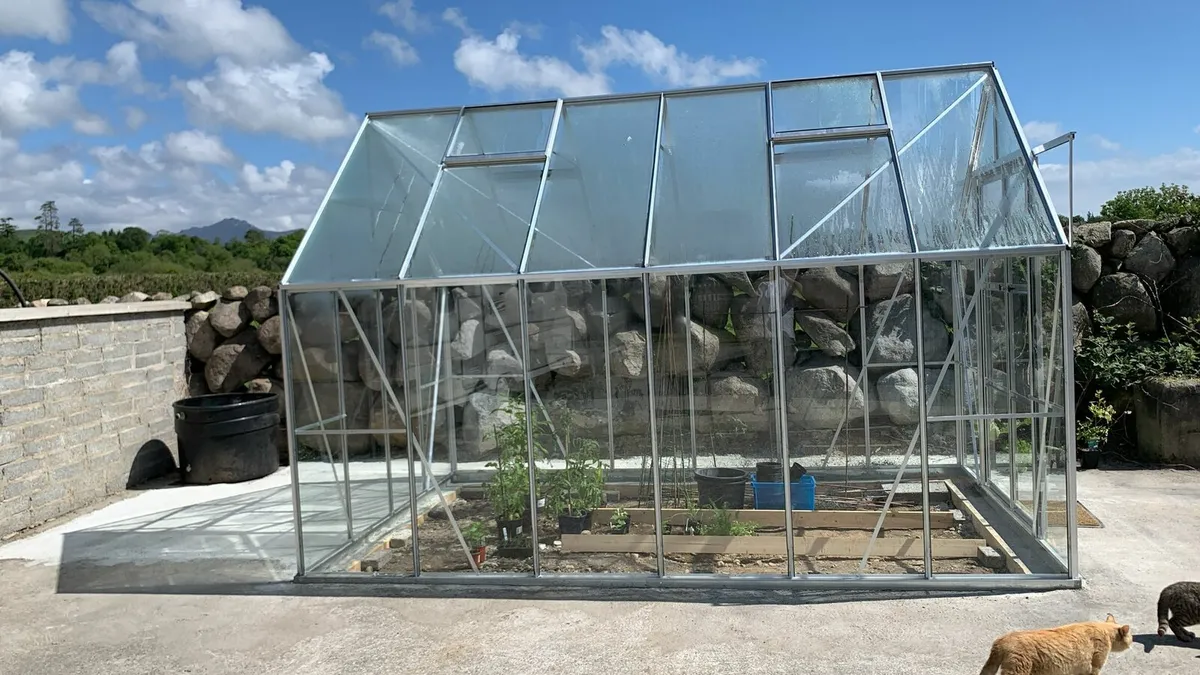 New aluminium greenhouses glasshouse garden growin - Image 2