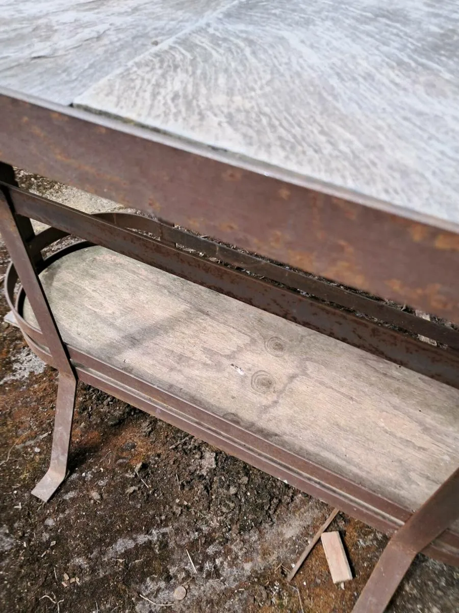 Slate top garden table - Image 2