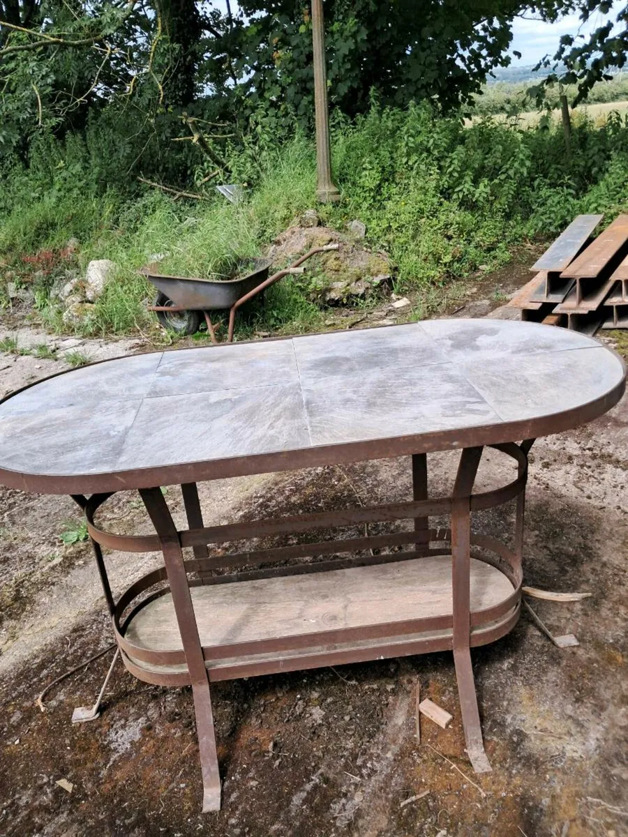 Slate top garden table - Image 1