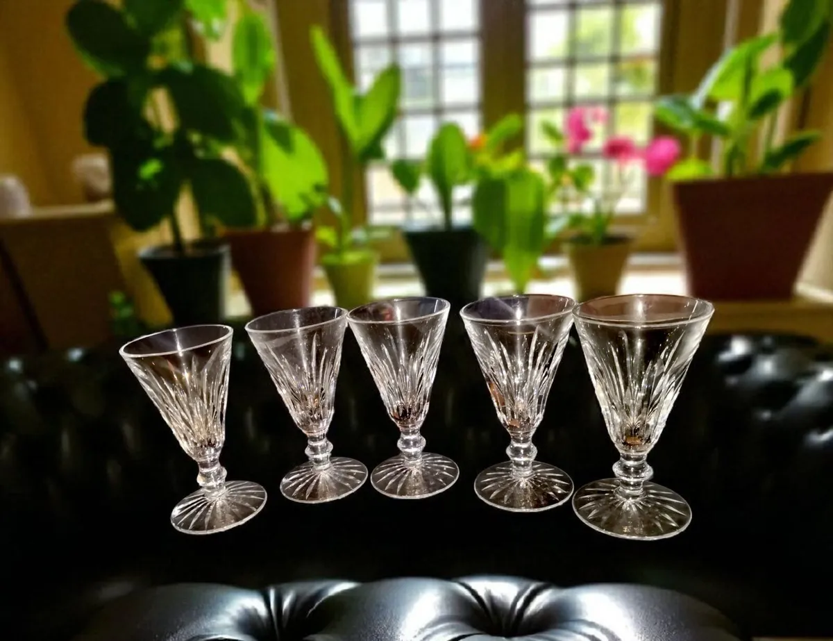 5 Waterford Eileen crystal glasses - Image 1