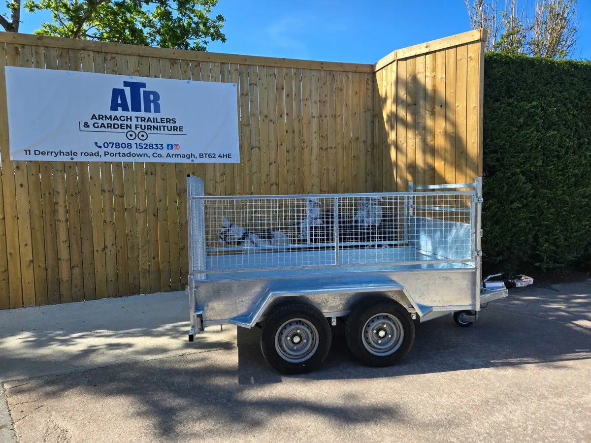 Great value 8x4ft builders trailer meshsides ramp - Image 2