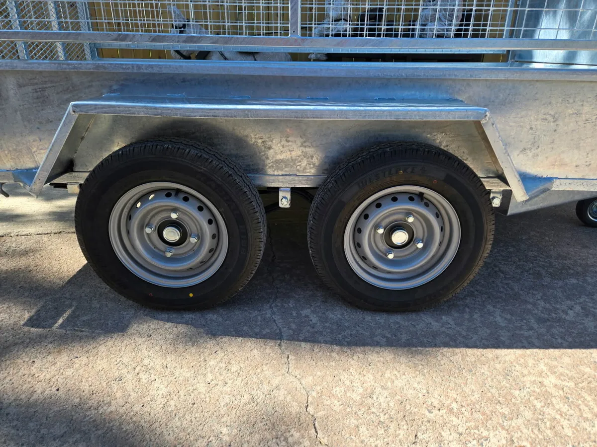 Great value 8x4ft builders trailer meshsides ramp - Image 3