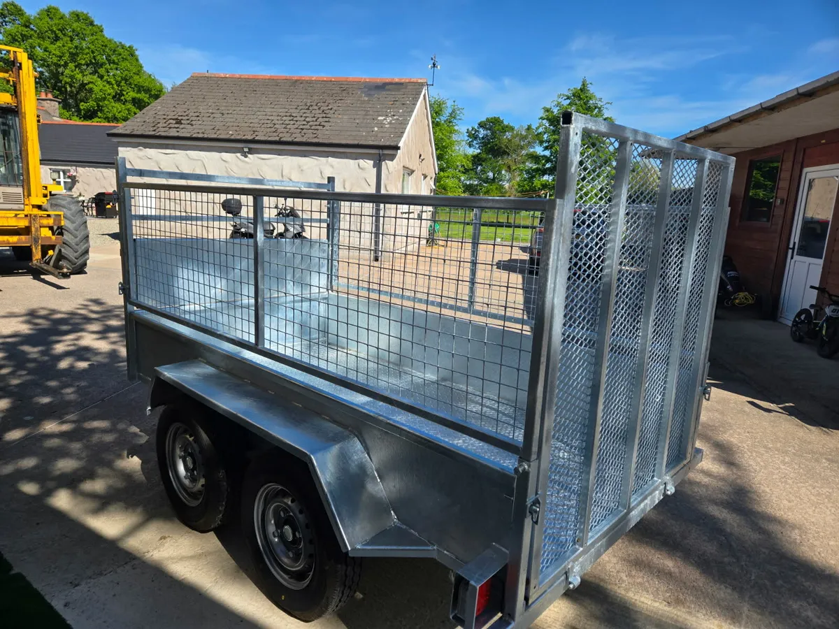 Great value 8x4ft builders trailer meshsides ramp - Image 4
