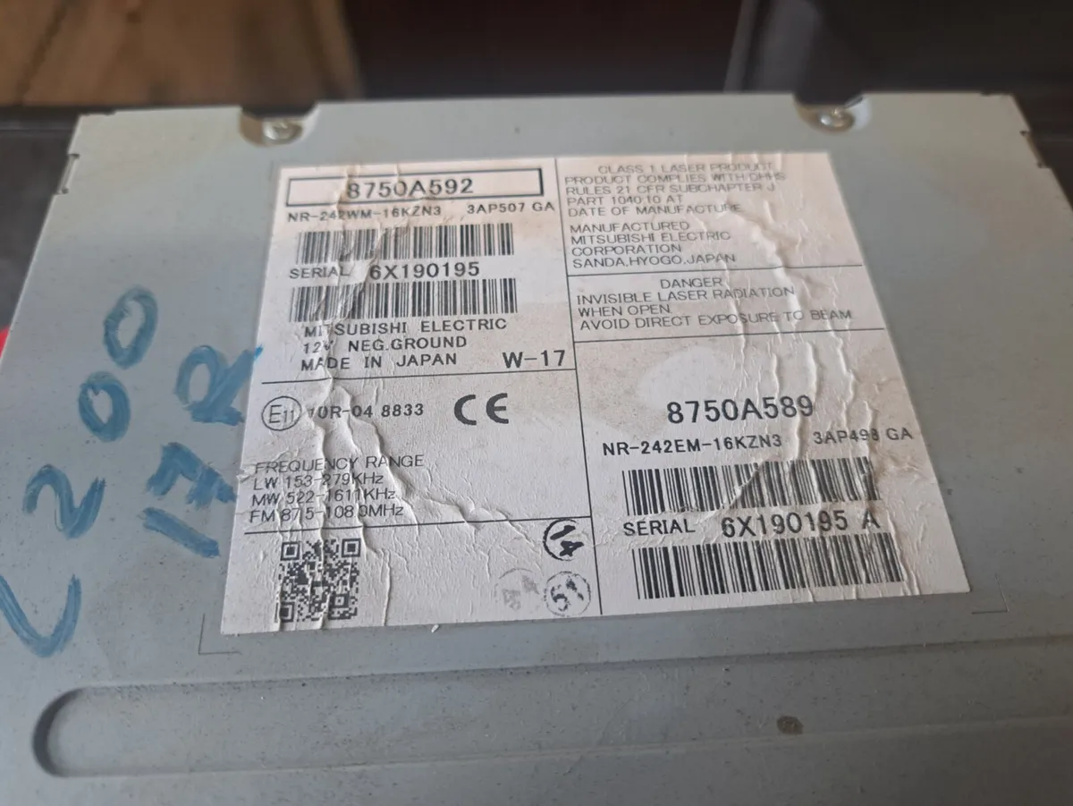 2018 MITSUBISHI L200 RADIO - Image 3