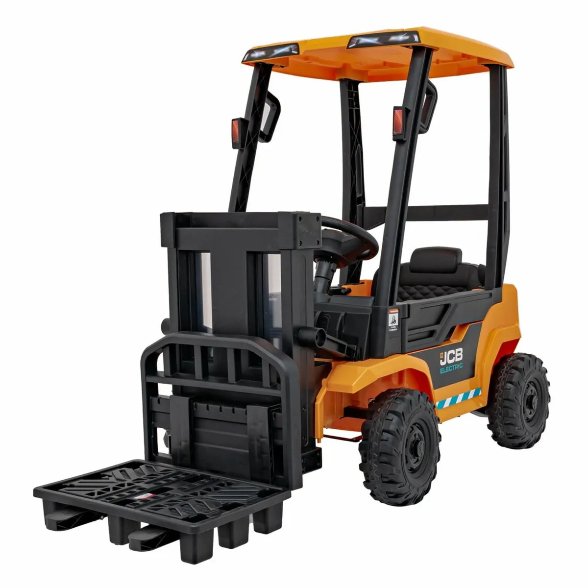 JCB Forklift 12V Electric Ride On Tractor Yellow - Image 1