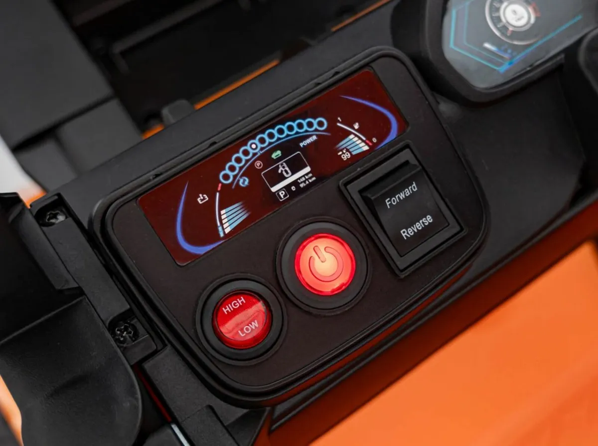 JCB Forklift 12V Electric Ride On Tractor Yellow - Image 3