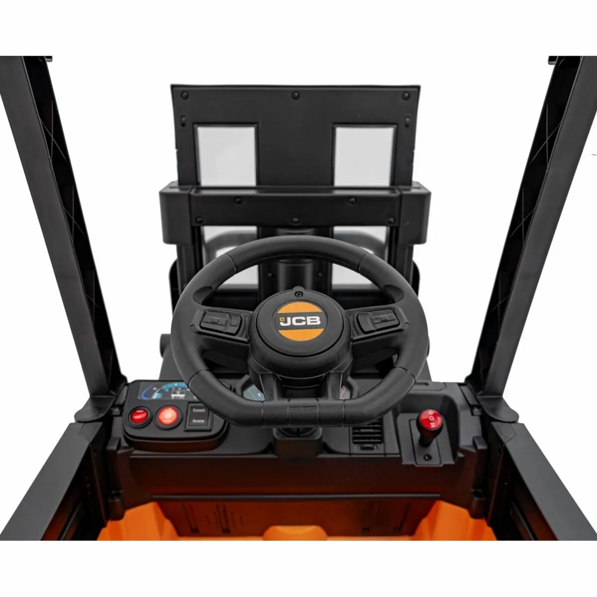 JCB Forklift 12V Electric Ride On Tractor Yellow - Image 4