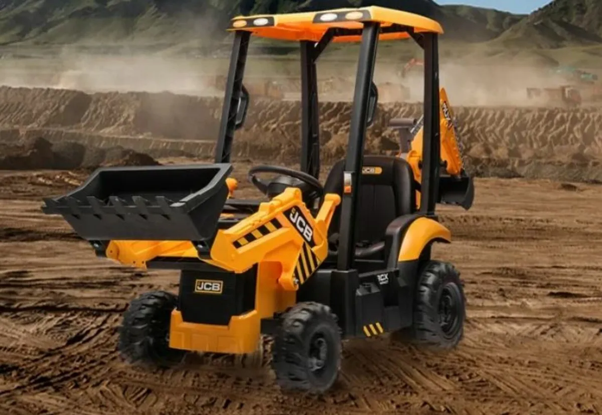 JCB Digger 12V Electric Ride On Tractor Loader - Image 1