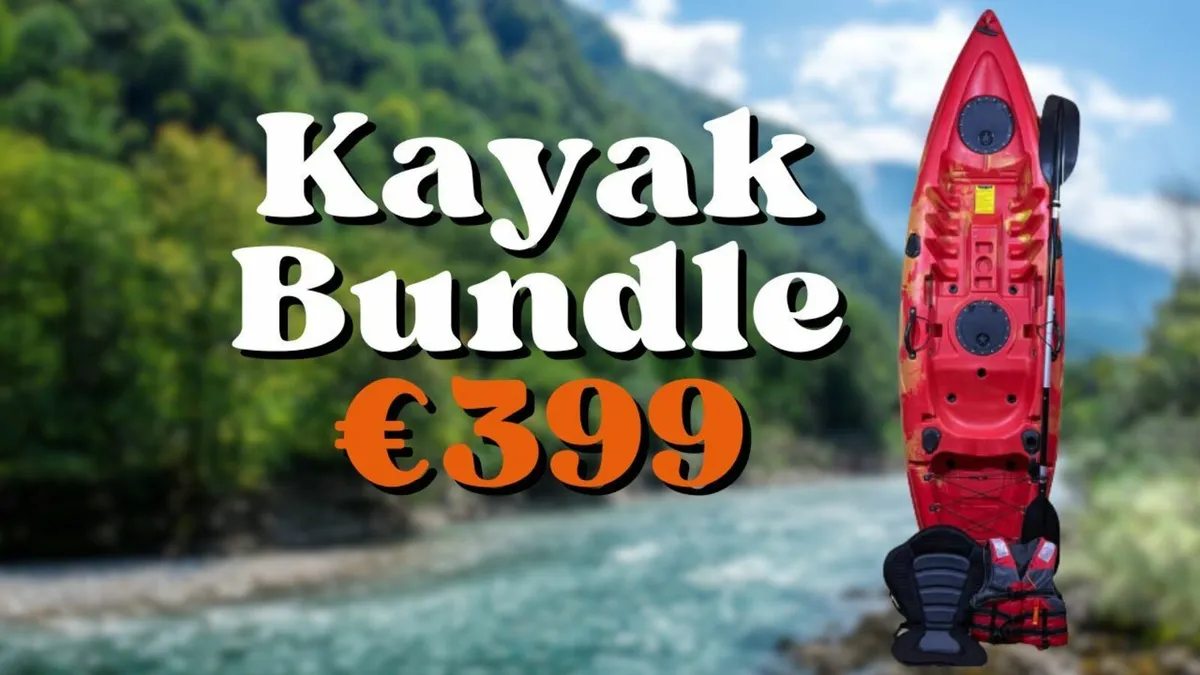 New Kayak Bundle with Paddle, Seat & Lifejacket - Image 1