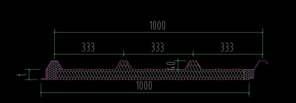 50mm Rockwool Sandwich Panel Roofing Sheets - Image 3