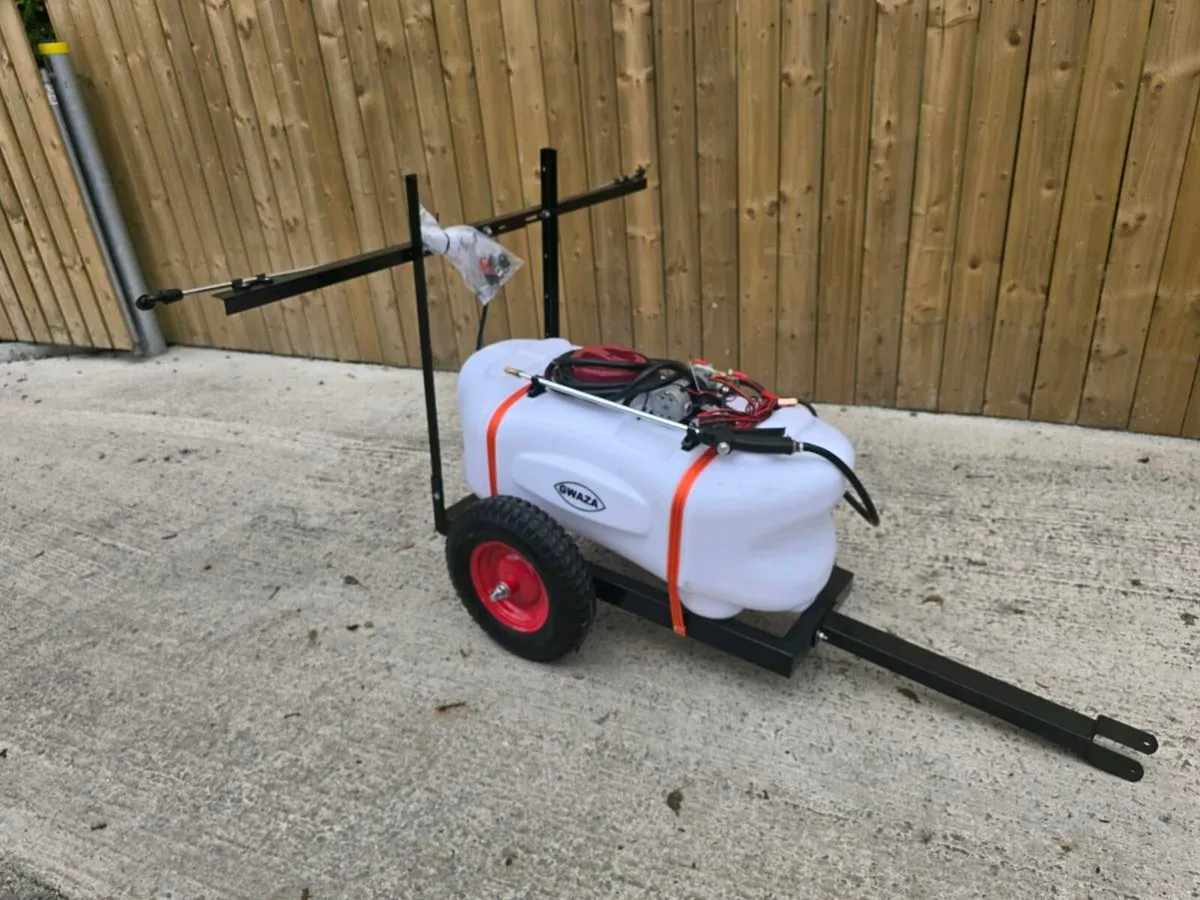 100lt Towable trailer garden weedkiller Sprayer - Image 1